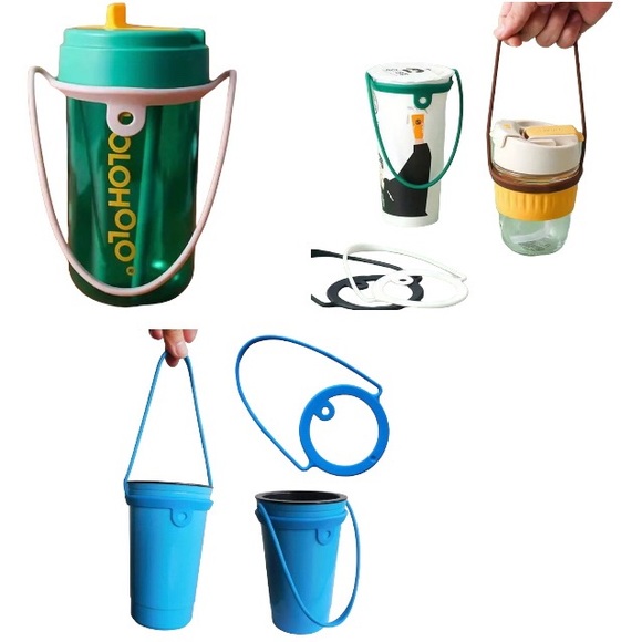 🆕 Cup/Tumbler Holder with 2 Random Charms Silicone & Eco-Friendly - Picture 15 of 15